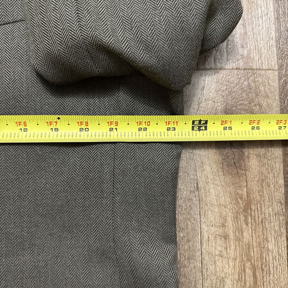 Ralph Lauren Herringbone Equestrian Blazer Sport Coat W/Elbow Patches Size 46R - Picture 8 of 16